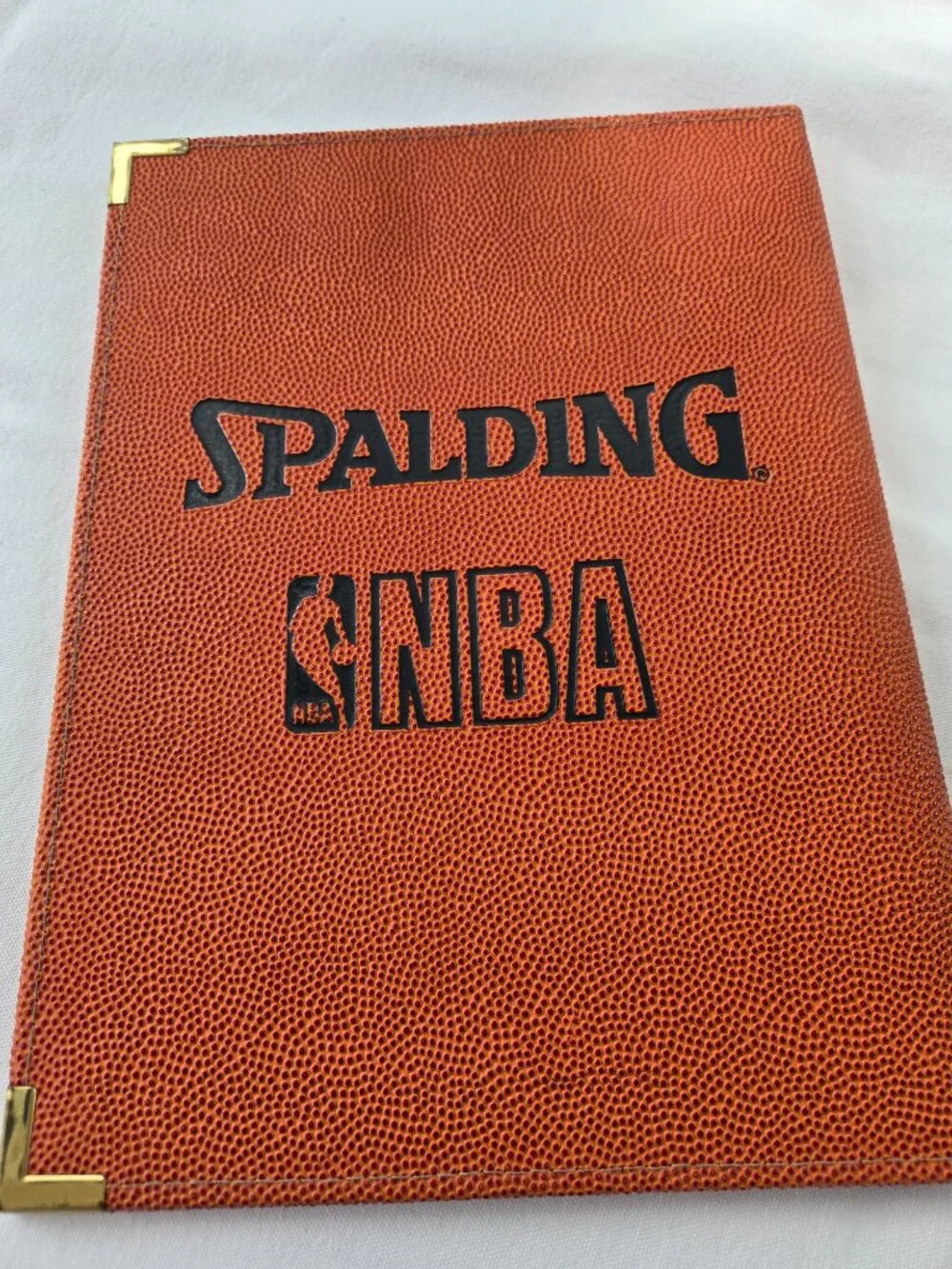 Spalding Official Game Ball NBA leather portfolio David J. Stern Commissioner